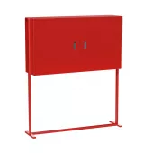 Щит пожарный закрытый со стойкой (2 двери глухие) Щит пожарный закрытый со стойкой (2 двери глухие)