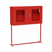 Щит пожарный закрытый со стойкой (2 двери оргстекло) Щит пожарный закрытый со стойкой (2 двери оргстекло)